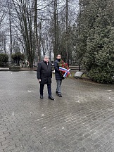 Церемония возложения венков и цветов к Памятникам советским воинам, на Раковицком кладбище в Кракове по случаю 78-й годовщины освобождения Кракова Церемония возложения венков и цветов к Памятникам советским воинам, на Раковицком кладбище в Кракове по случаю 78-й годовщины освобождения Кракова